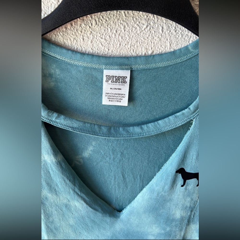 PINK Nation Blue Tie Dye Oversized T-shirt Dress Size Medium - Picture 7 of 9